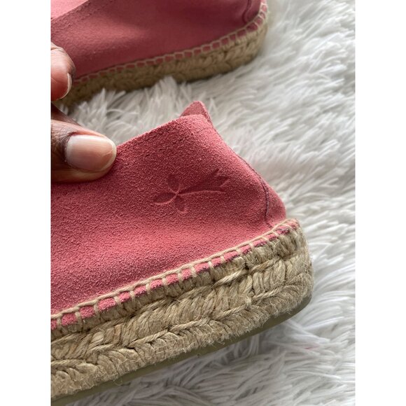 MANEBI Women's Suede Pink Espadrilles Size 41 - Picture 7 of 9